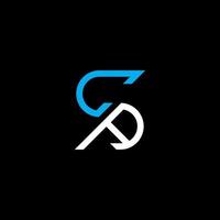 ca letter logo kreatives design mit vektorgrafik, ca einfaches und modernes logo. vektor