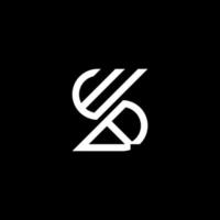 wb letter logotyp kreativ design med vektorgrafik, wb enkel och modern logotyp. vektor