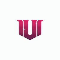 Inspiration für das Design von u-Gaming-Esports-Logos. E-Sport-Brief-Logo-Design-Konzept-Vorlage vektor