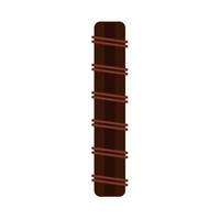 godis bar choklad topp se gott utsökt vektor ikon. kaka ljuv grädde tallrik brun mörk efterrätt kakao mellanmål