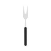 gaffel vektor illustration ikon kniv design bestick. matlagning symbol bestick silhuett kök redskap Utrustning verktyg. metall frukost objekt tecken gaffel tjänande restaurang porslin ikon