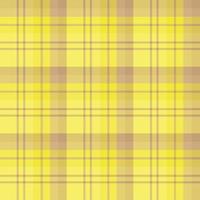 Nahtloses Muster in wunderschönen braunen und gelben Farben für Plaid, Stoff, Textil, Kleidung, Tischdecke und andere Dinge. Vektorbild. vektor