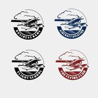 Flugzeug Flug fliegen Reisen Illustration Design Logo Symbol Vektor