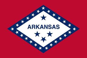 flagga Arkansas vektor illustration symbol nationell Land ikon. frihet nation flagga Arkansas oberoende patriotism firande design regering internationell officiell symbolisk objekt kultur