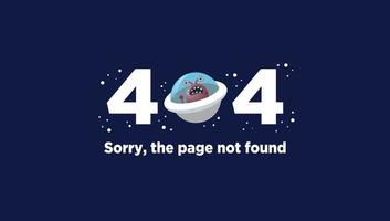 404-Fehlerseiten-Vektor kostenloser Download vektor