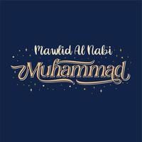 mawlid al nabi islamisch, geburtstagsvektor des propheten muhammad, arabische kalligrafie vektor