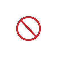 Vektor-Stopp-Symbol, verbotene Passage, kein Einfahrtsschild auf weißem Hintergrund, rotes Stopp-Logo, Verbotsschild, Vektorgrafiken. vektor