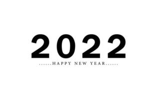 gott nytt år 2022 textdesign. omslag på affärsdagbok för 2022 med önskemål. broschyr formgivningsmall, kort, banner. vektor illustration. isolerad på vit bakgrund.