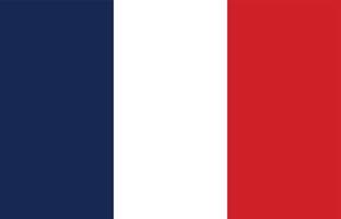 Frankreich Flagge Vektorgrafik. Rechteck französische Flagge Abbildung. Die französische Landesflagge ist ein Symbol für Freiheit, Patriotismus und Unabhängigkeit. vektor