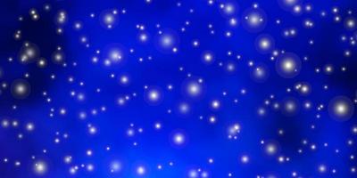 dunkelblaue Vektorbeschaffenheit mit schönen Sternen. vektor