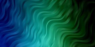 hellblauer, grüner Vektorhintergrund mit Linien. vektor