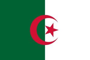 flagga algeriet vektor illustration symbol nationell Land ikon. frihet nation flagga algeriet oberoende patriotism firande design regering internationell officiell symbolisk objekt kultur