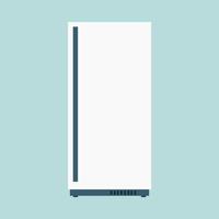 vit kylskåp färsk inhemsk elektrisk frysa möbel isskåp. kylskåp främre se vektor platt ikon