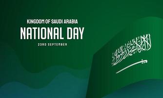 Königreich Saudi-Arabien Nationalfeiertag Hintergrunddesign. vektor