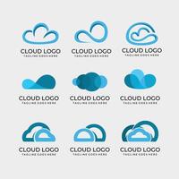 Cloud-Logo-Set vektor