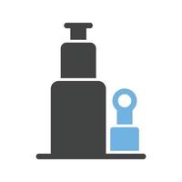 Autoheber-Glyphe blaues und schwarzes Symbol vektor