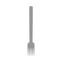 gaffel utrustning porslin verktyg vektor objekt ikon isolerade mat. restaurang bestick ovanifrån