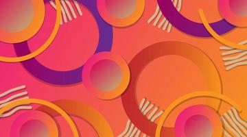 Premium abstrakter Hintergrund mit rosa und orangefarbenem Farbverlauf mit luxuriösen geometrischen dunklen Formen. exklusives Tapetendesign für Poster, Broschüre, Präsentation, Website vektor