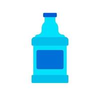 Flagon blau Keramik flüssiges Getränk Vektor-Symbol. wasserflasche logo lieferung große plastikkanister gallone vektor