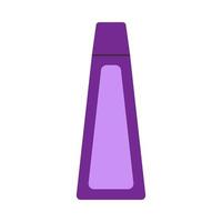 Shampoo saubere Abbildung Haarflasche kosmetisches Objekt Vektorsymbol. Duschbehandlung Körperlotion Kunststofftube vektor