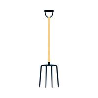 högaffel vektor illustration verktyg ikon isolerat objekt Utrustning. trädgårdsarbete lantbruk gaffel silhuett jordbruk.