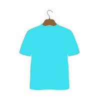 skjorta på galge vektor ikon Kläder stil textil- tecken. affär symbol försäljning detaljhandeln tyg design. platt modell boutique