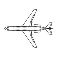 flygplan resa vektor ikon illustration transport översikt. flygplan symbol och flyga plan transport isolerat vit linje tunn