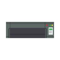Drucker Büromaschine Vektorsymbol Gerätedesign. grafisches digitales tintenjob-geschäftspiktogramm einfache flache elektronische vektor