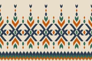 abstrakt etnisk mönsterkonst. ikat traditionella sömlösa mönster. amerikansk, mexikansk stil. design för bakgrund, tapeter, vektorillustration, tyg, kläder, matta, textil, batik, broderi. vektor