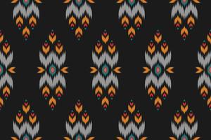 schöne ethnische Musterkunst. ikat nahtloses muster traditionell. amerikanischer, mexikanischer Stil. Design für Hintergrund, Tapete, Vektorillustration, Stoff, Kleidung, Teppich, Textil, Batik, Stickerei. vektor