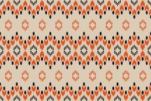tyg etnisk stil. ikat traditionella sömlösa mönster. design för bakgrund, tapeter, vektorillustration, tyg, kläder, matta, textil, batik, broderi. vektor