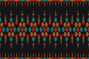 teppich ethnisches muster kunst. ikat nahtloses muster traditionell. amerikanischer, mexikanischer Stil. Design für Hintergrund, Tapete, Vektorillustration, Stoff, Kleidung, Teppich, Textil, Batik, Stickerei. vektor