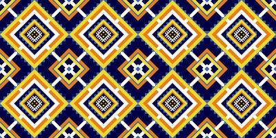 geometrische ethnische Musterkunst. nahtloses muster in stammes-, volksstickerei und mexikanischem stil. Design für Hintergrund, Tapete, Vektorillustration, Stoff, Kleidung, Teppich.