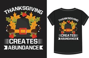 Thanksgiving-T-Shirt-Design vektor