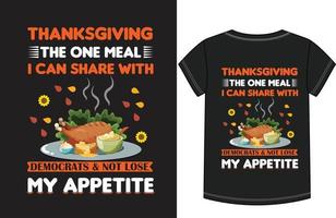 Thanksgiving-T-Shirt-Design vektor