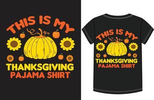 Thanksgiving-T-Shirt-Design vektor