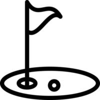 Golf-Vektor-Illustration auf einem Hintergrund. hochwertige Symbole. Vektor-Icons für Konzept und Grafikdesign. vektor