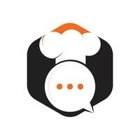 Chef-Talk-Vektor-Logo-Design. vektor