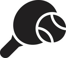tennisvektorillustration auf einem hintergrund. hochwertige symbole. vektorikonen für konzept und grafikdesign. vektor