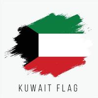 grunge kuwait vektor flagga