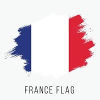 Grunge-Frankreich-Vektor-Flagge vektor