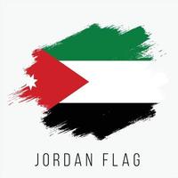 Grunge-Jordanien-Vektorflagge vektor