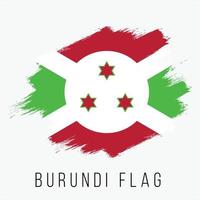 Grunge Burundi-Vektorflagge vektor