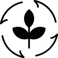 Symbol für Pflanzenglyphe vektor