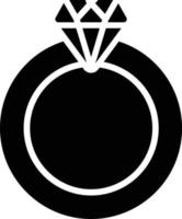 Ring-Glyphe-Symbol vektor