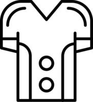 Symbol für Fußballuniform vektor