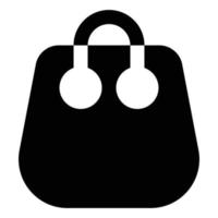 handla väska, fast stil ikon företag och finansiera vektor