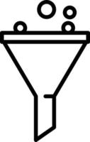 Symbol für Filterlinie vektor