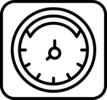 Symbol für die Uhrlinie vektor