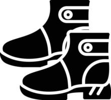 Stiefel Glyphe-Symbol vektor